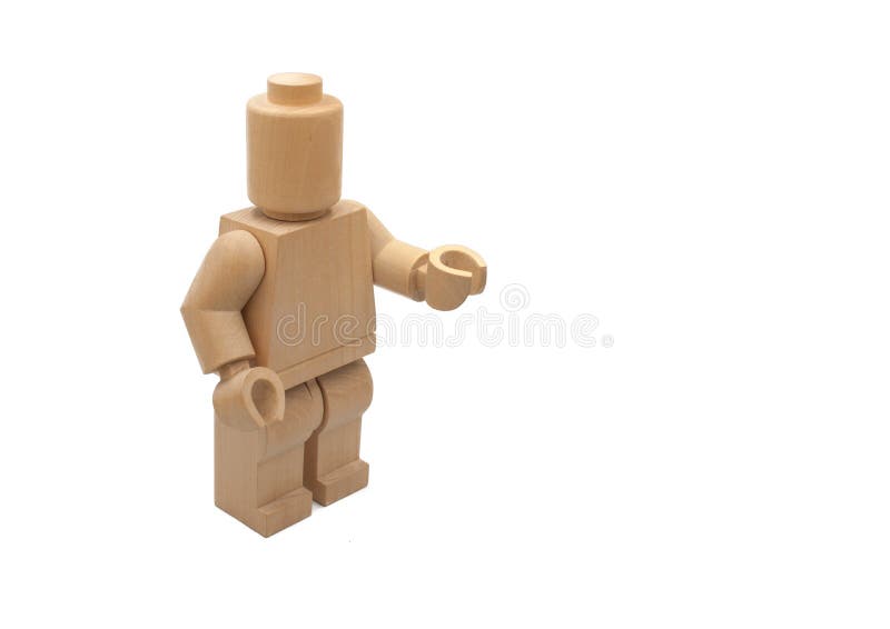 HÖLZERNE LEGO-ZAHL HÄNDEDRUCK-ZEIGEN lizenzfreie stockbilder HÖLZERNE LEGO-ZAHL HÄNDEDRUCK-ZEIGEN lizenzfreie stockbilder