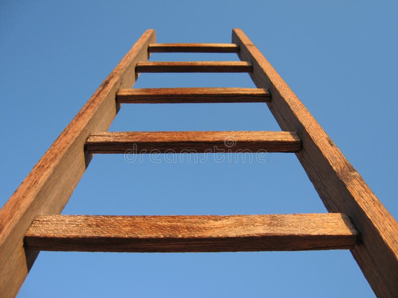 Hölzerne Treppe stockbild Hölzerne Treppe stockbild