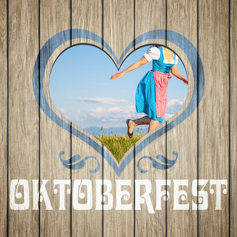 Hölzernes Herz Oktoberfest lizenzfreie stockfotografie Hölzernes Herz Oktoberfest lizenzfreie stockfotografie