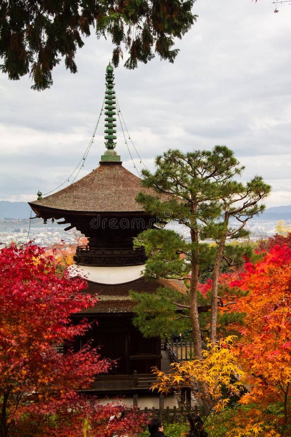 Höst i den Jojakko-ji templet, Kyoto, Japan royaltyfri fotografi Höst i den Jojakko-ji templet, Kyoto, Japan royaltyfri fotografi