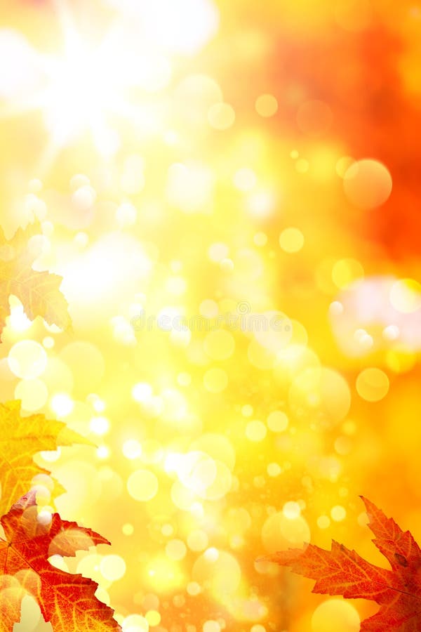 Höstbakgrund låter vara yellow royaltyfri bild