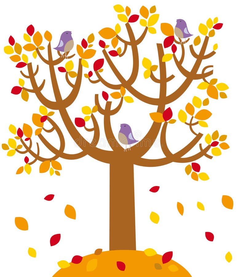 hösttree vektor illustrationer hösttree vektor illustrationer