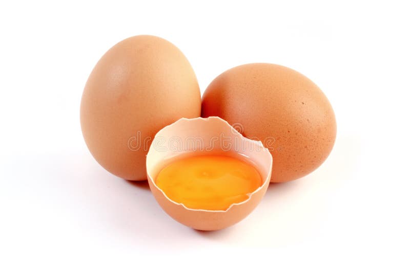 Hühnereien auf Weiß lokalisiertem Hintergrund lizenzfreie stockfotografie
