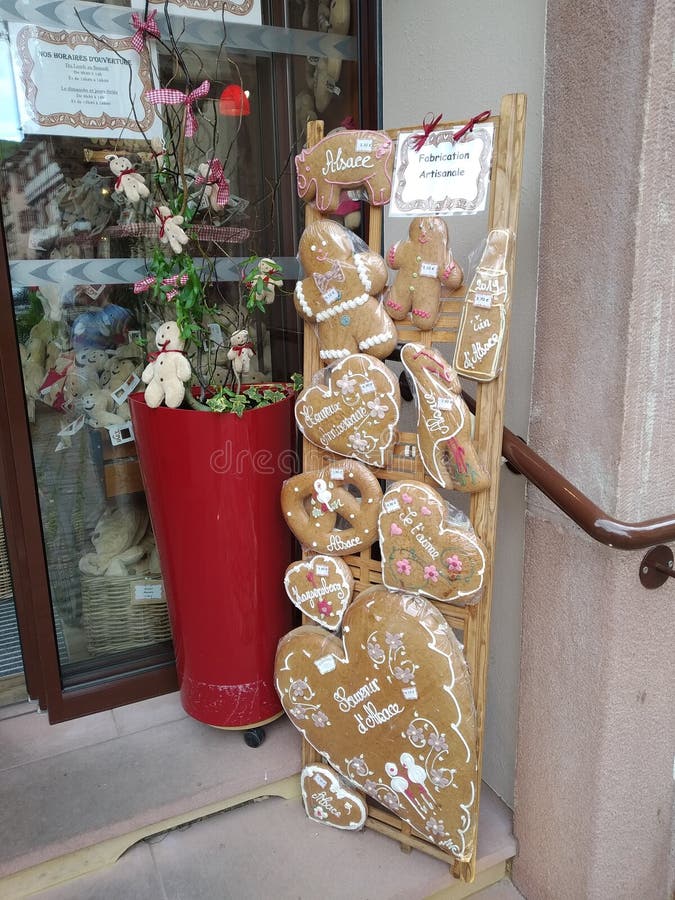 I biscotti tipici da Kaysesberg, Francia immagini stock I biscotti tipici da Kaysesberg, Francia immagini stock