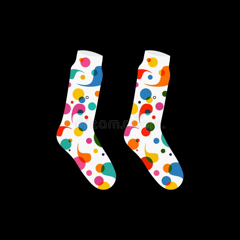 I calzini stabiliti di vettore con il modello astratto cade il nero illustrazione vettoriale I calzini stabiliti di vettore con il modello astratto cade il nero illustrazione vettoriale