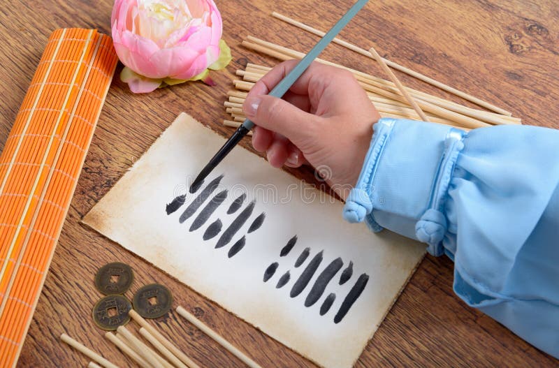 I Ching altes Orakel stockbild. Bild von antike, münze 87613193