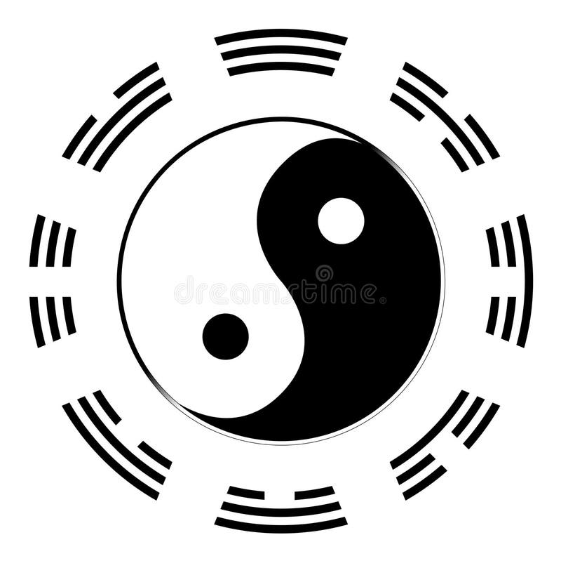 I Ching Hexagram, China Book Changes. Asian Trigram Sign Symbol Astrology  Balance Royalty Free SVG, Cliparts, Vectors, and Stock Illustration. Image  185869323.