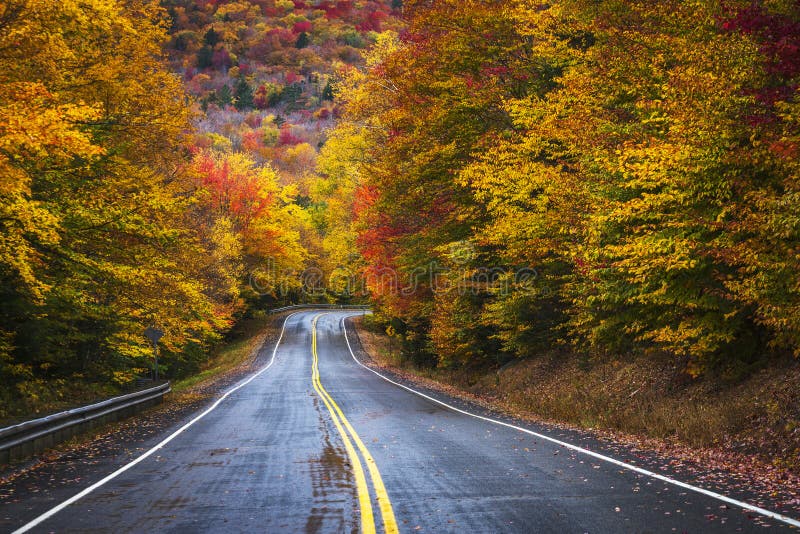 Brilliant fall color surround the Kancamagus Highway inth eWhite Mountains of New Hampshire. Brilliant fall color surround the Kancamagus Highway inth eWhite Mountains of New Hampshire.