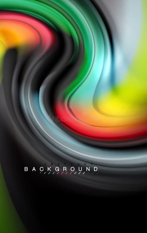 I colori liquidi fluidi progettano, marmo variopinto o fondo ondulato di plastica di struttura, elementi multicolori d'ardore sul illustrazione di stock I colori liquidi fluidi progettano, marmo variopinto o fondo ondulato di plastica di struttura, elementi multicolori d'ardore sul illustrazione di stock