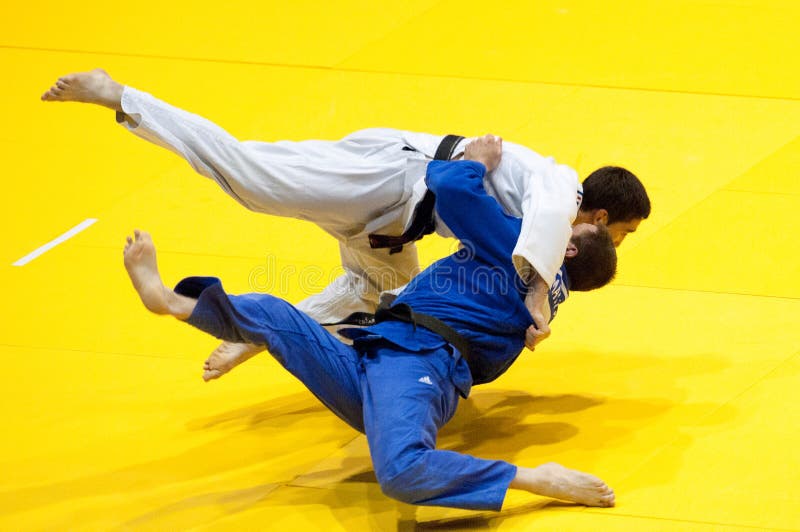 I concorrenti partecipano alla tazza di mondo di judo immagine stock libera da diritti I concorrenti partecipano alla tazza di mondo di judo immagine stock libera da diritti