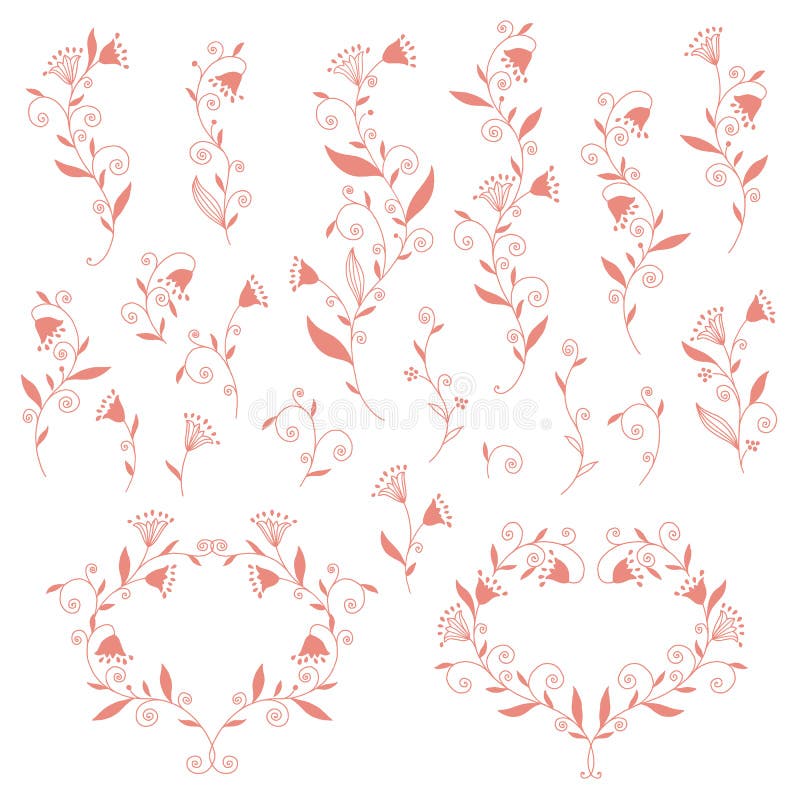 I designed a flower abstractly stock illustration