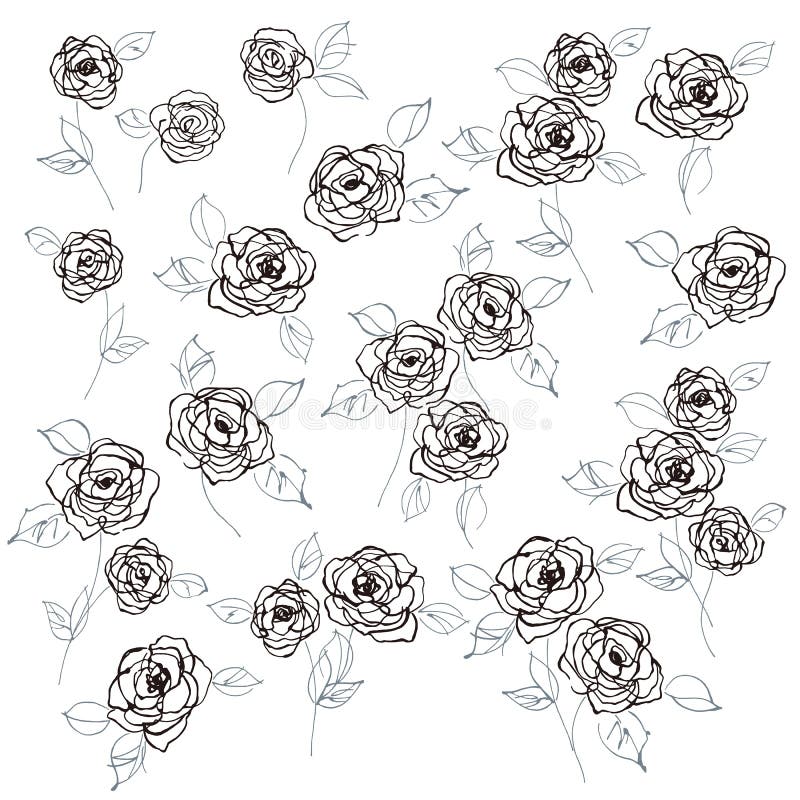 Abstract flower vector illustration materialï¼ŒI designed a flower abstractly stock illustration