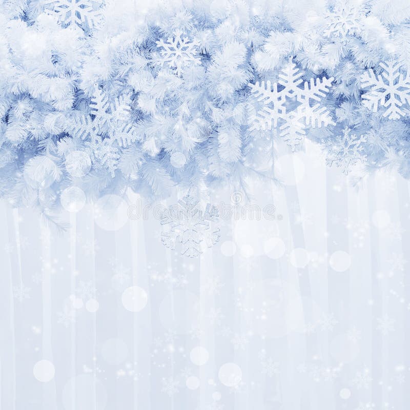 I fiocchi di neve d'argento modellano e brillano sul pino lascia il fondo royalty illustrazione gratis I fiocchi di neve d'argento modellano e brillano sul pino lascia il fondo royalty illustrazione gratis