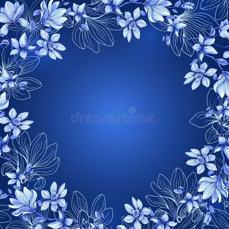 I fiori tirati Insegna o carta watercolor illustrazione vettoriale I fiori tirati Insegna o carta watercolor illustrazione vettoriale
