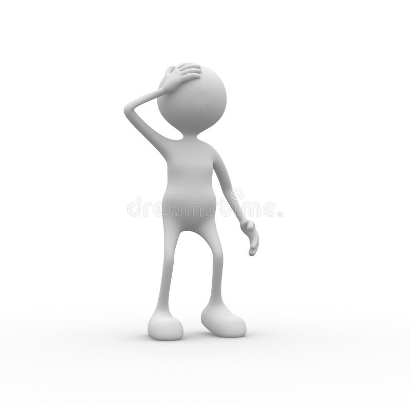 I forgot stock illustration