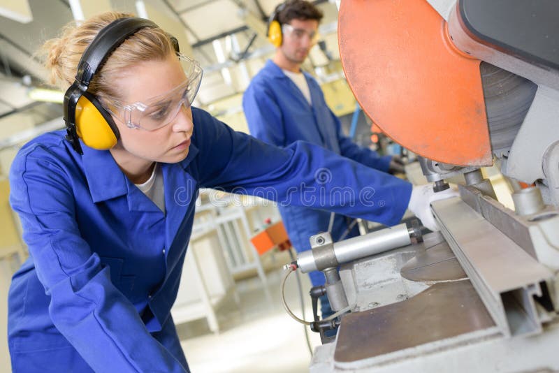 Young qualified people forced to work at the factory. Young qualified people forced to work at the factory