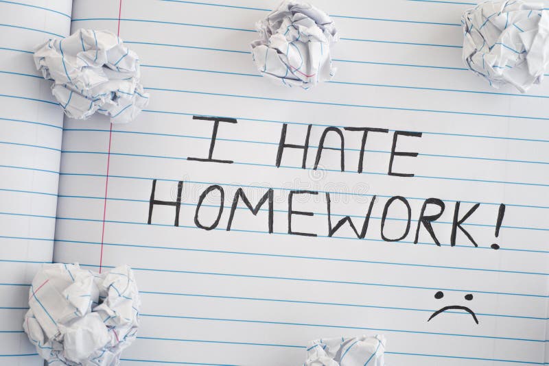I hate homework image