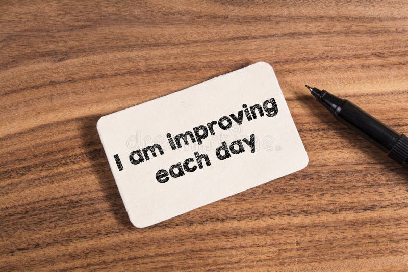 I am improving each day word