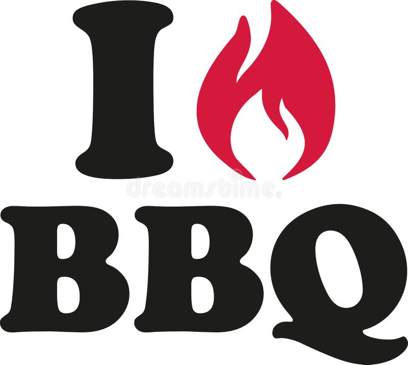 I love grill with icon stock vector. Illustration of symbol 107172100