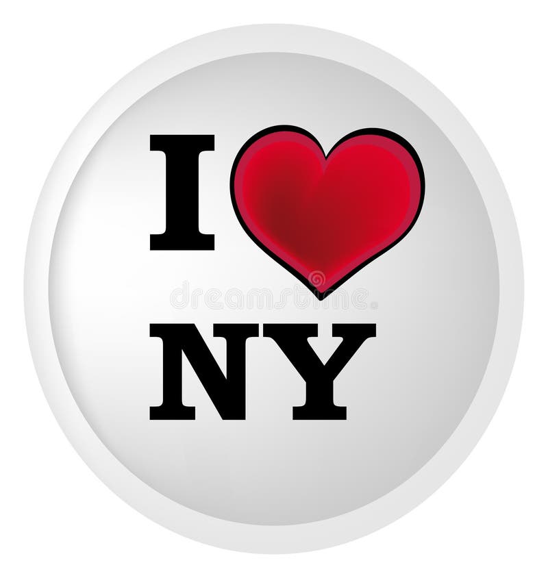 Download I love new york stock vector. Illustration of round, banner - 11724708