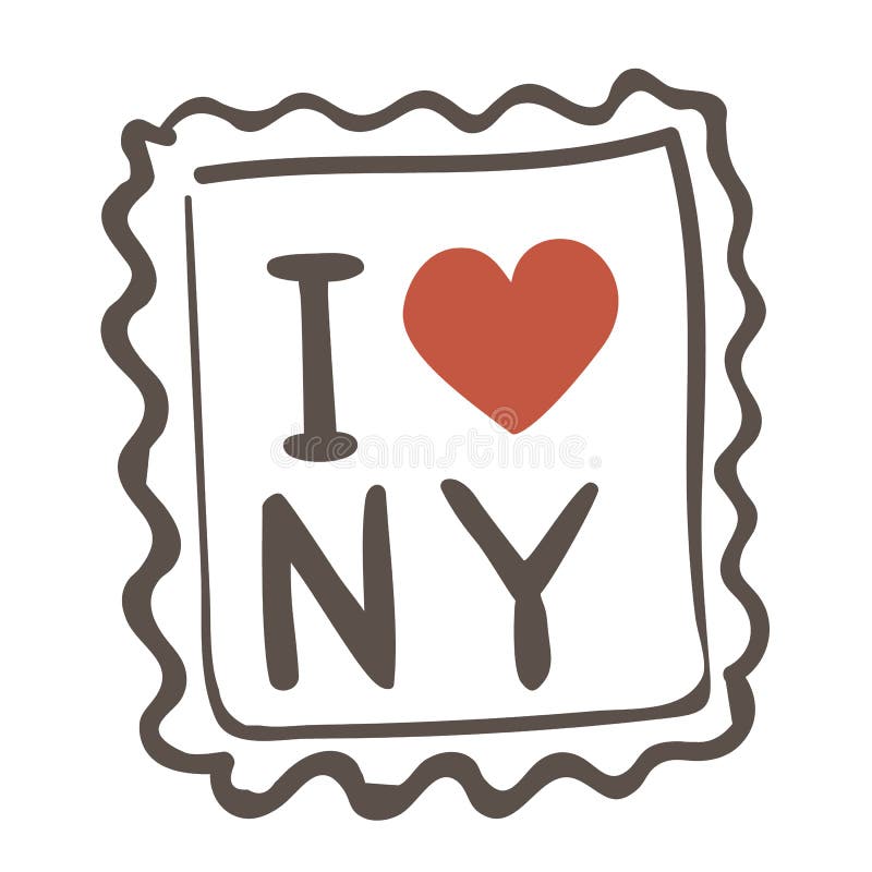 Download Love New York Sticker (STICKER SERIES) Stock Vector - Illustration of heart, love: 6889089