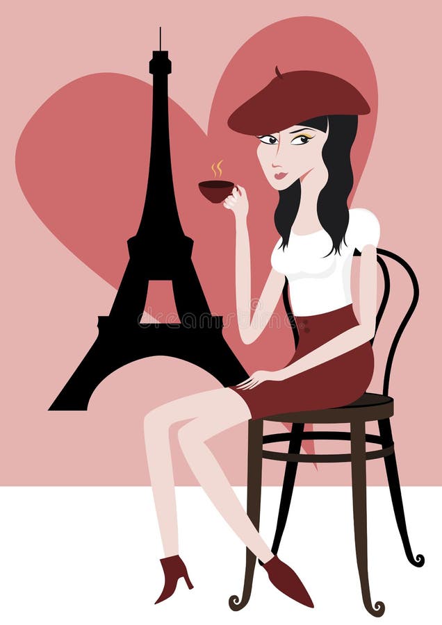 I love Paris royalty free illustration
