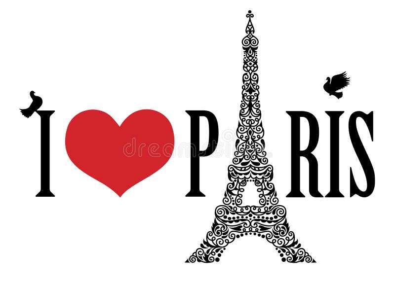 I Love Paris Stock Vector Illustration Of City Pray 62399868