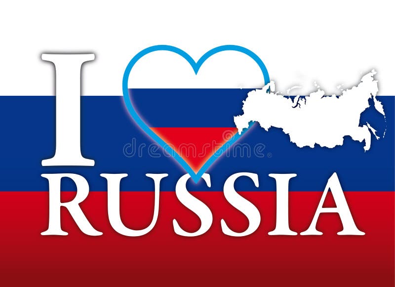 I love russia Royalty Free Vector Image - VectorStock