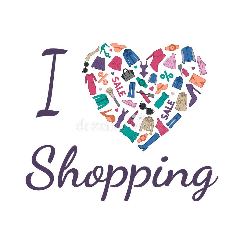 Shopping one love. Love is shopping.