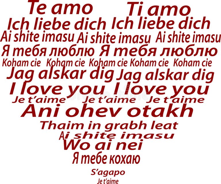 I Love You Different Languages Stock Illustrations 456 I Love You Different Languages Stock
