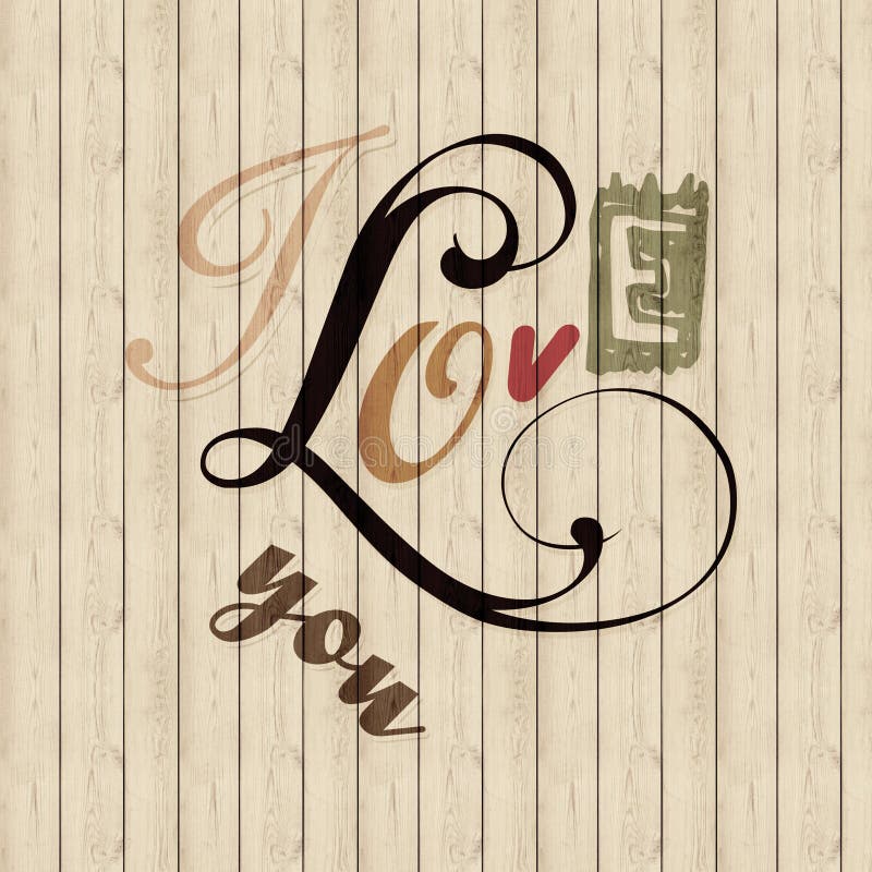 I love you stock illustration. Illustration of feelings - 32004642