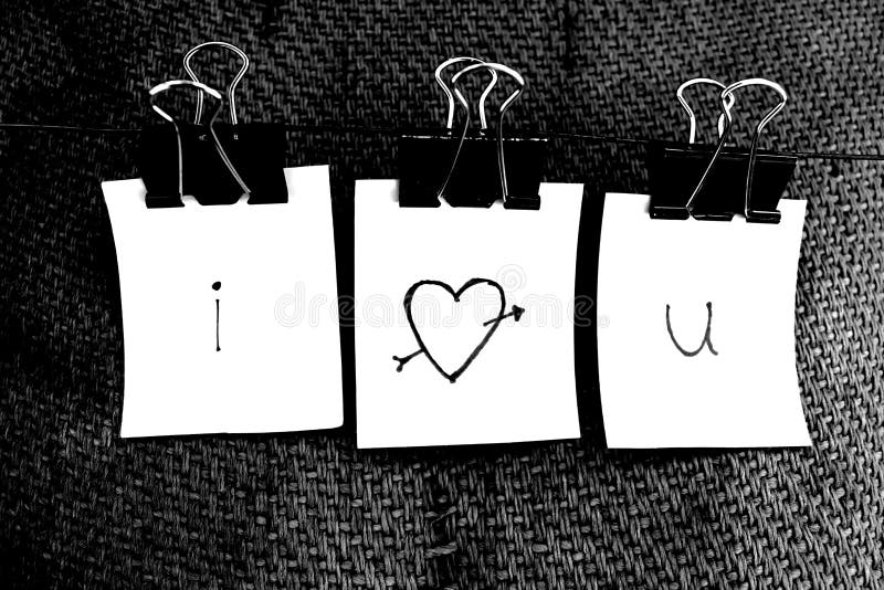 I Love You in sticky notes stock image. Image of iloveyou 96223015