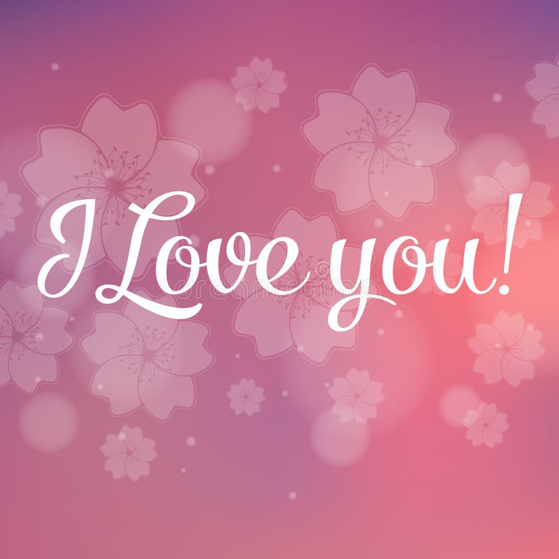 I Love You Vector Lettering Stylish Text Stock Vector Illustration of