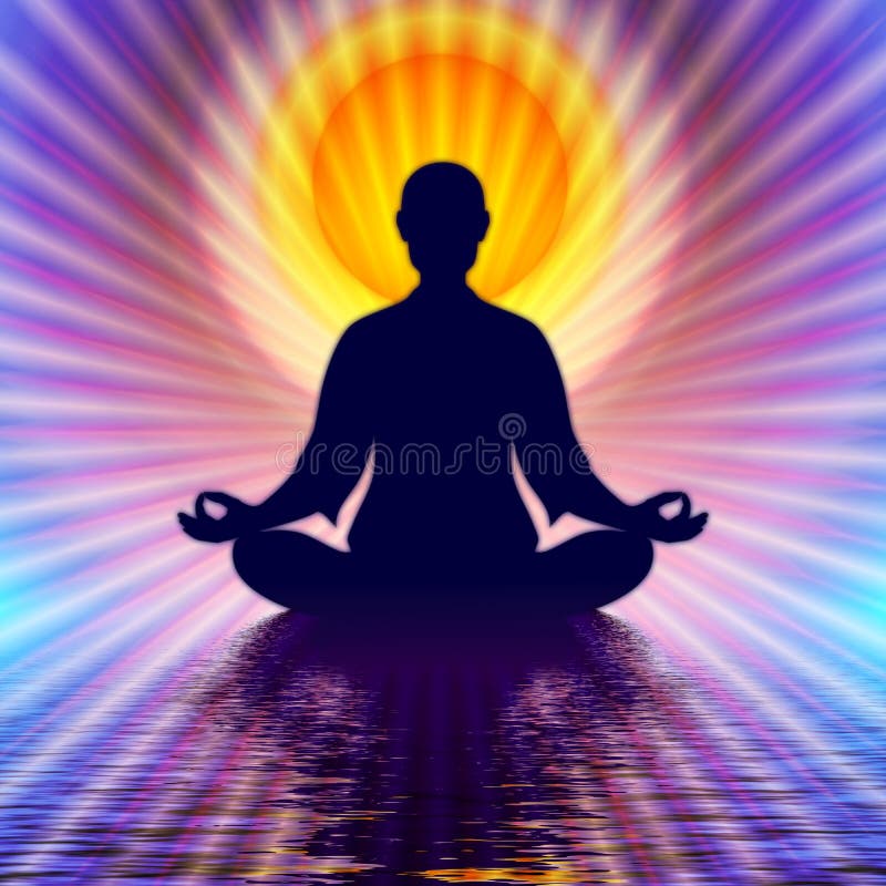 I meditation stock illustrationer I meditation stock illustrationer