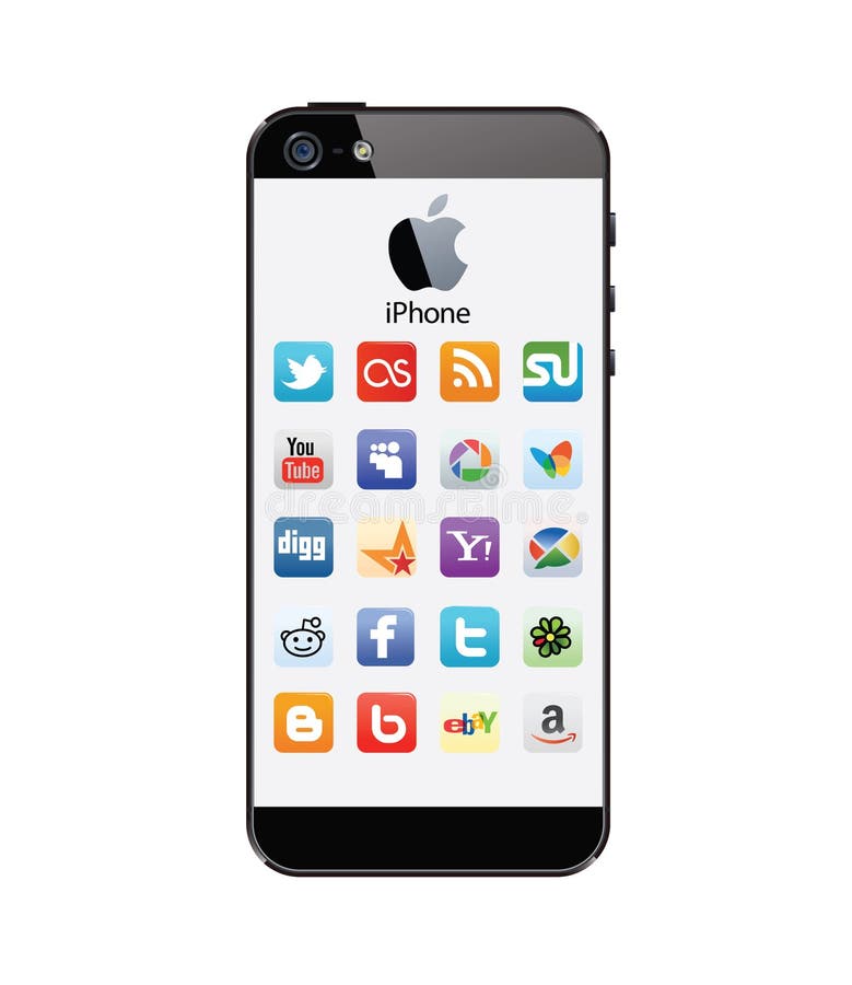 I phone 5 vector illustration