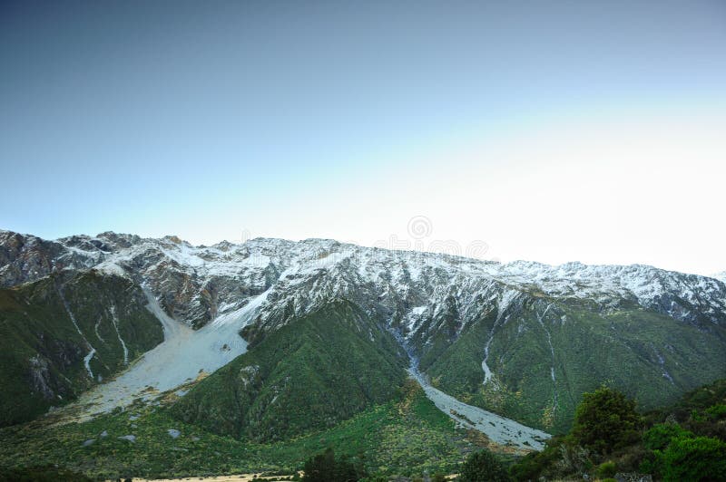 I posti di paradiso in Nuova Zelanda/supporto del sud cucinano National Park immagini stock libere da diritti I posti di paradiso in Nuova Zelanda/supporto del sud cucinano National Park immagini stock libere da diritti