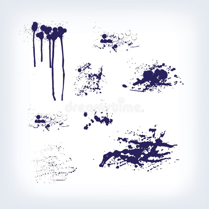 I punti gocciolano l'insieme delle macchie della spruzzata delle strisce royalty illustrazione gratis I punti gocciolano l'insieme delle macchie della spruzzata delle strisce royalty illustrazione gratis
