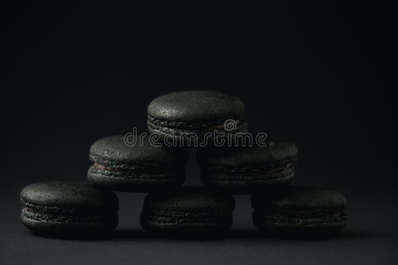 I pyszne makarony na czarno obrazy stock