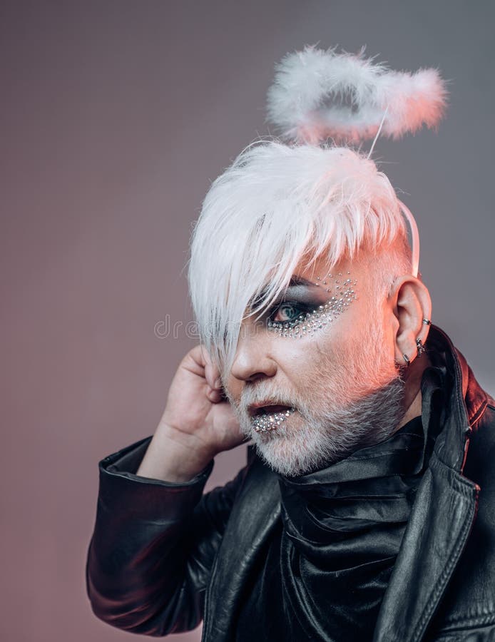 I am Quite a Fashion Freak. Exotic Hipster Man with Fashion Hairstyle. Bearded Man with Male Makeup Stock Photo - Image of visage, attractive: 131994644 I am Quite a Fashion Freak. Exotic Hipster Man with Fashion Hairstyle. Bearded Man with Male Makeup Stock Photo - Image of visage, attractive: 131994644