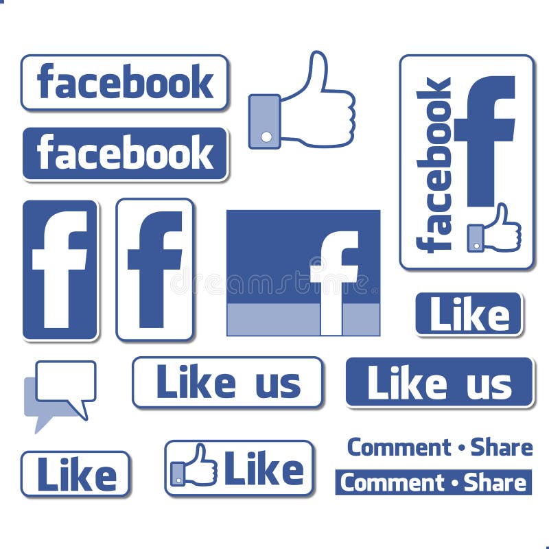 Logo di simbolo di Facebook illustrazione vettoriale Logo di simbolo di Facebook illustrazione vettoriale