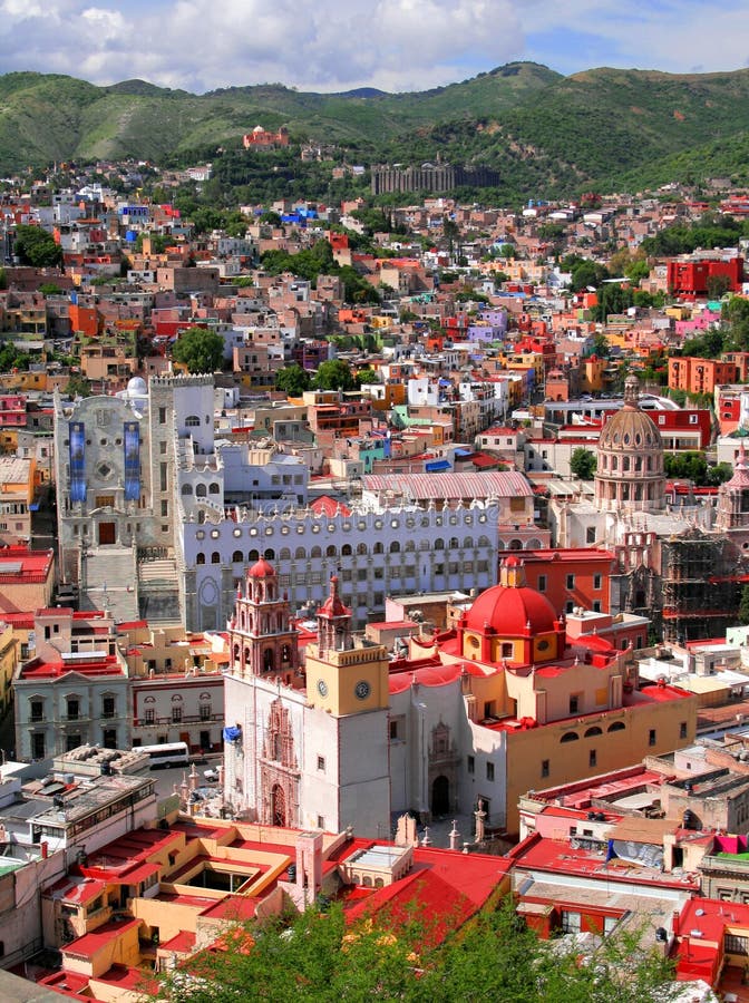 i stadens centrum guanajuato fotografering för bildbyråer i stadens centrum guanajuato fotografering för bildbyråer