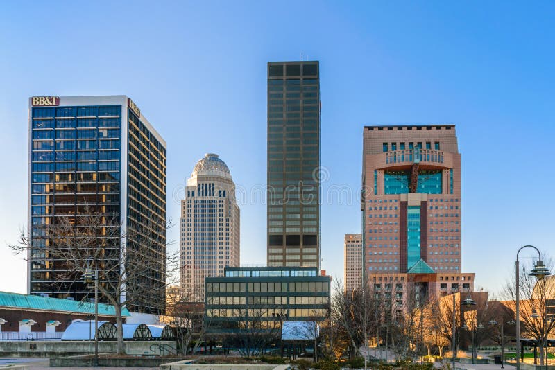 I stadens centrum Louisville Ky royaltyfri fotografi I stadens centrum Louisville Ky royaltyfri fotografi