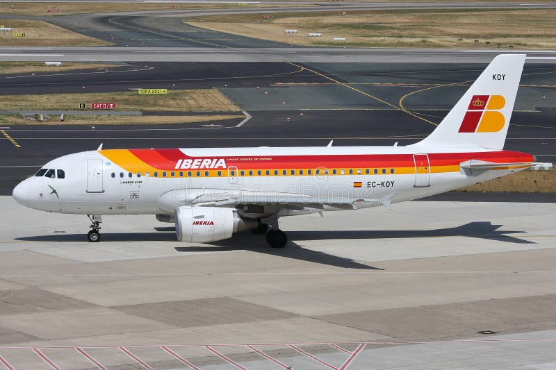 Iberia airbus a319100 στοκ φωτογραφία με δικαίωμα ελεύθερης χρήσης