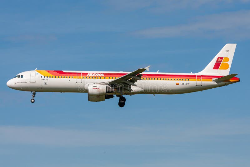 Iberia airbus a321 στοκ εικόνα με δικαίωμα ελεύθερης χρήσης
