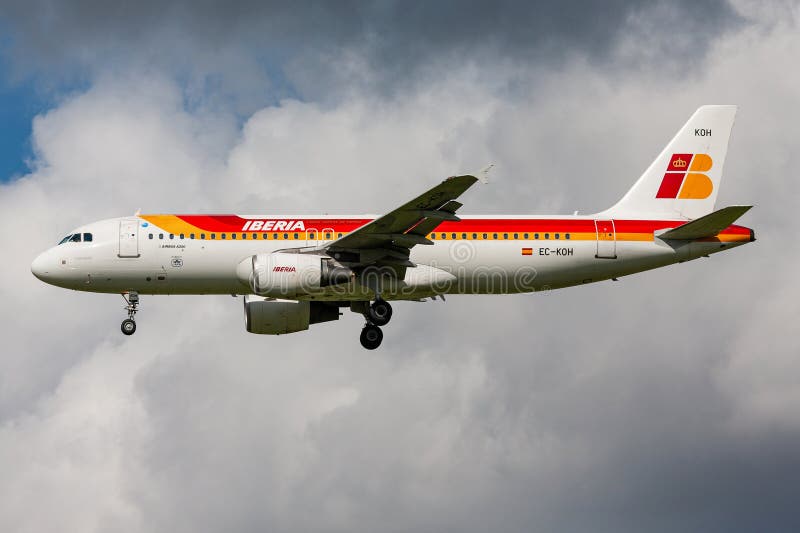 Iberia airbus a320 στοκ φωτογραφία με δικαίωμα ελεύθερης χρήσης