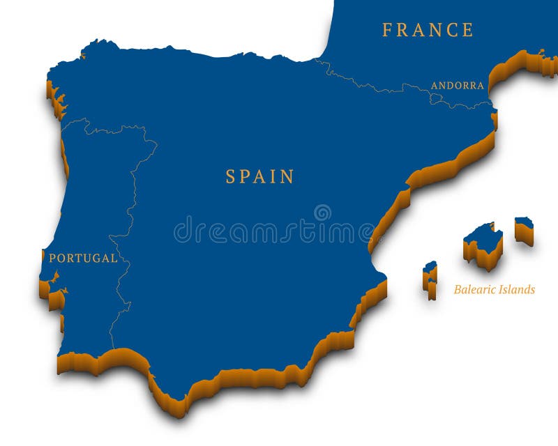 where is the iberian peninsula located on a map