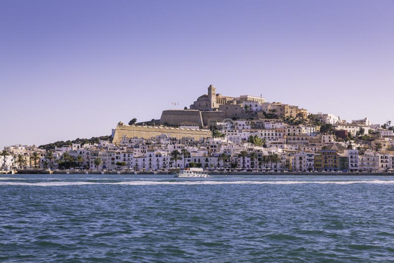 Ibiza Eivissa old town city view royalty free stock photo