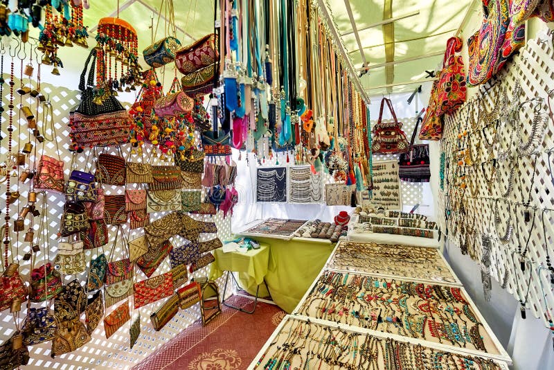 Hippy market of Ibiza Island. Spain