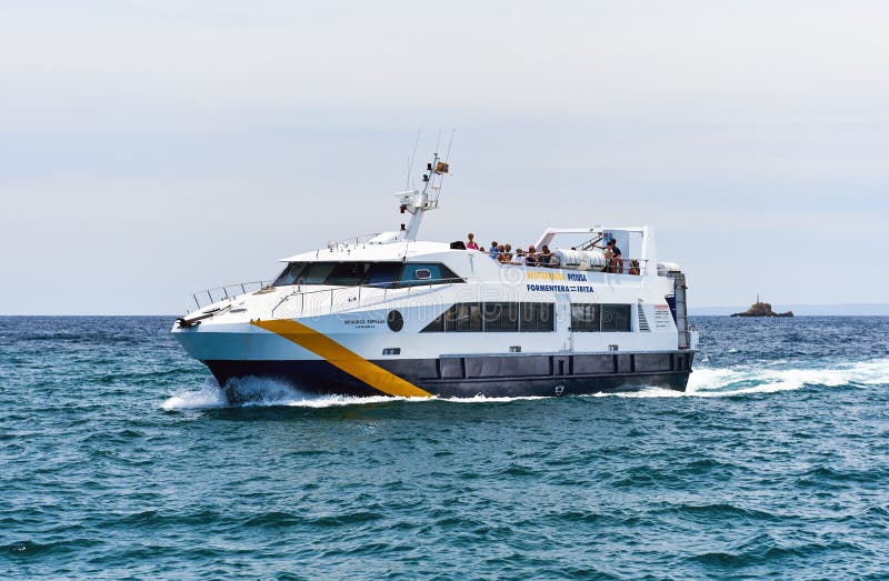 Fast ferry Formentera royalty free stock photos
