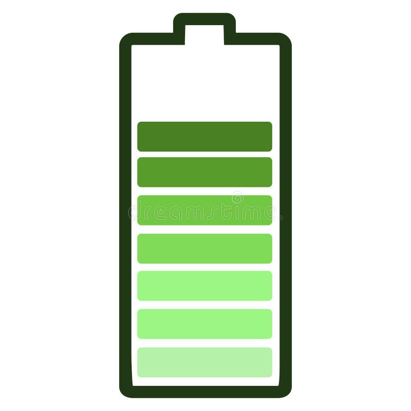 Positionnement D'indicateur De Niveau De Batterie Icônes Plates De Batterie  Illustration de Vecteur - Illustration du batterie, vert: 81821117